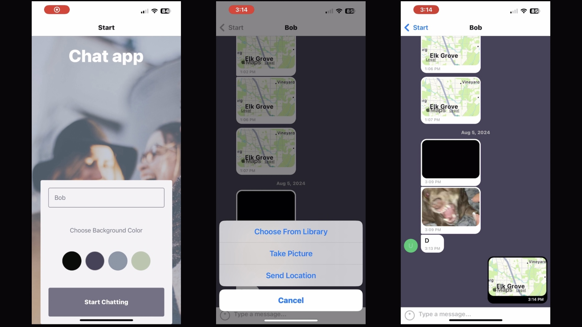 Chat App screenshot
